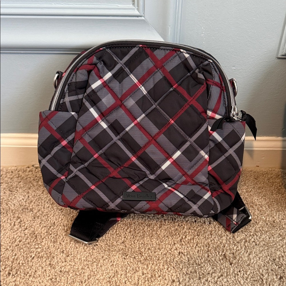 Vera Bradley Paris Plaid small Backpack